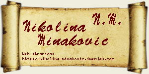 Nikolina Minaković vizit kartica